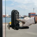 Dark Gray Premium Heavy Duty Single Sided Code Lock with Marine Grade Finish and 60mm Tubular Latch for Gates
