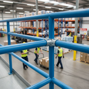 Dark Gray Professional 3 Way Side Outlet Tee for 60.3mm Tube - Heavy Duty Socket Cross for Stalls and Frames