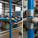 Dark Slate Gray Premium 90° Corner Double Swivel Connector for 48.3mm Tube - Ideal for Complex Applications