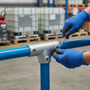 Dark Sea Green Premium Sloping Tee Piece 0-11° for 33.7mm Tube - Ideal for Joining Rails - High-Quality Professional Grade for Industrial and Commercial Applications