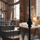 Dark Slate Gray Premium Double Knuckle Stair Spindle 12.5mm Square Hollow with Powder Coated Finish and Dimensions of 1117mm Height