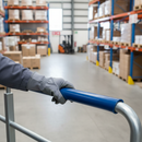 Gray Premium 50mm x 8mm Plastic Handrail Capping in Sapphire Blue - 25m Coil, Durable and Stylish for Enhanced Staircase Safety