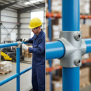 Gray Premium External Sleeve Joint Connector for 33.7mm Tubes - Heavy Duty Inline Coupling Solution