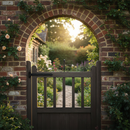 Black Premium Gate Top Scroll 900mm x 200mm with 12x6mm Flat Bar for Durable Construction