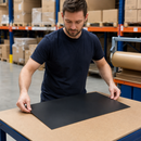 1mm Thick Black Solid Rubber Sheet | Flexible Waterproof Rubber Matting | Cut to Size Rubber Sheet for Industrial, Workshop & General Use