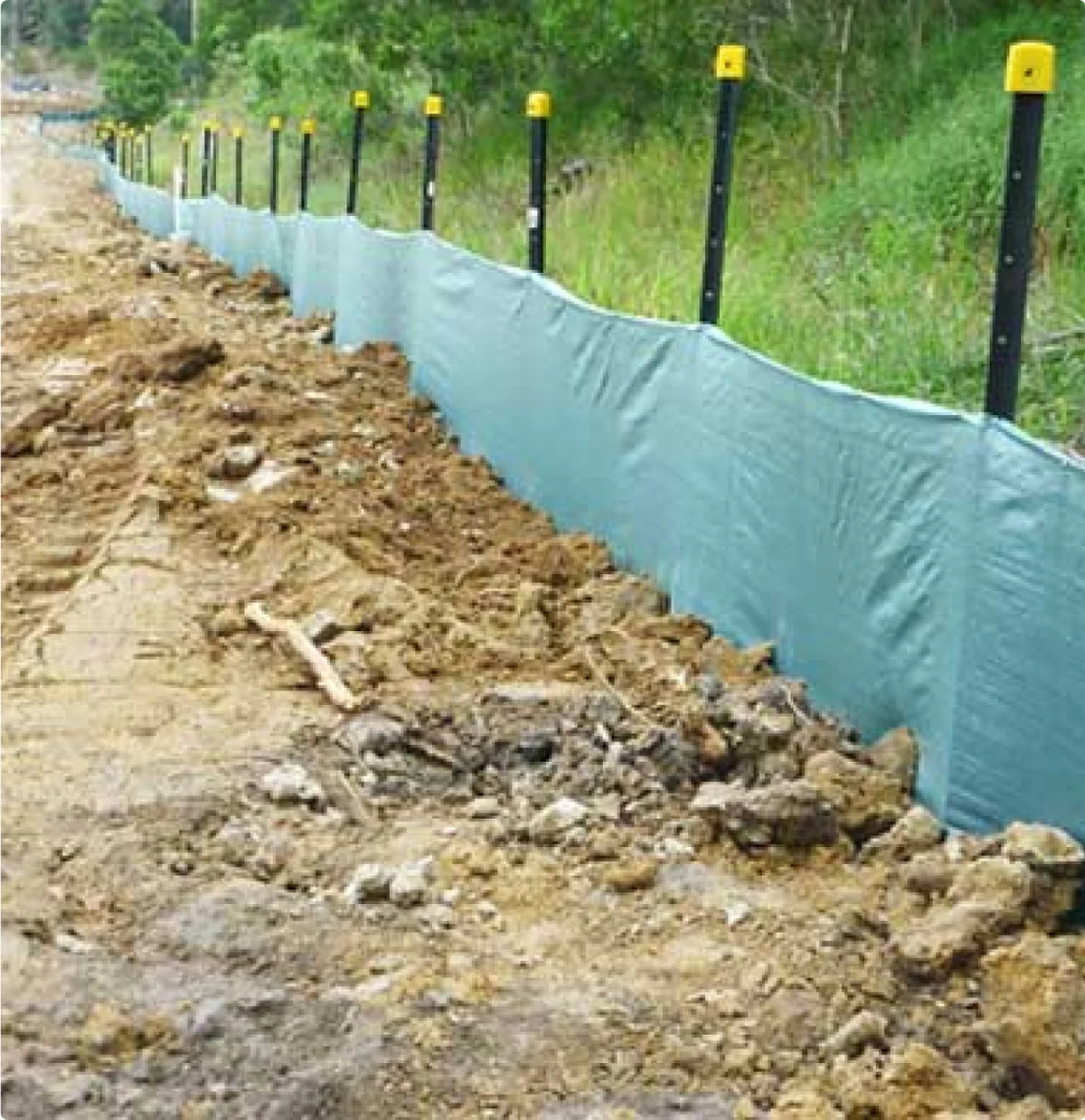 Dark Sea Green Versatile Silt Control 0.75mx100m Standard Silt Fence For Construction and Agriculture
