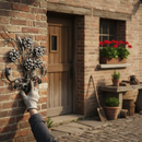 Rosy Brown Premium Forged Flower Panel 430 x 440mm - Durable and Stylish Design for Decor - High-Quality Professional Grade for Industrial and Commercial Appl...