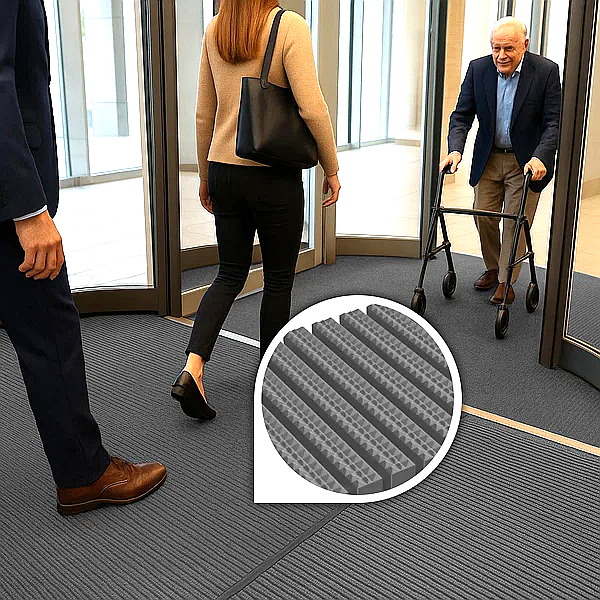 Dark Slate Gray High Traffic WalkSurePro Entrance Mat For Commercial and Home Use