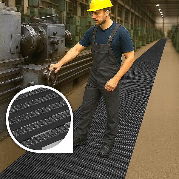 Dark Slate Gray Heavy Duty PVC Slip-Resistant Mat