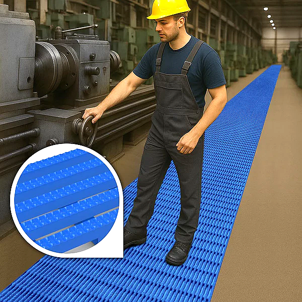 Dark Slate Gray Heavy Duty PVC Slip-Resistant Mat