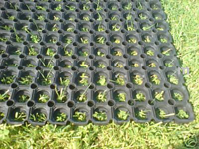 Dim Gray Premium Rubber Grass Mat Roll