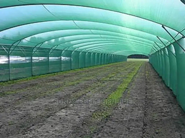 Dim Gray Efficient Crop Shading With 47% Shade Netting Improve Plant Vitality