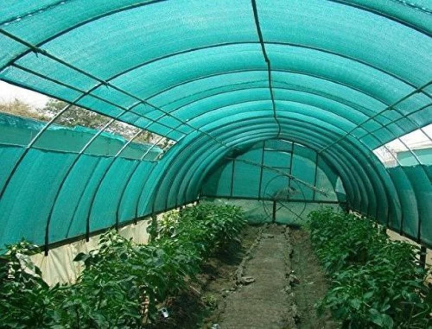 Light Sea Green Privacy 73% Shade Netting For Polytunnel Side Vents and Airflow