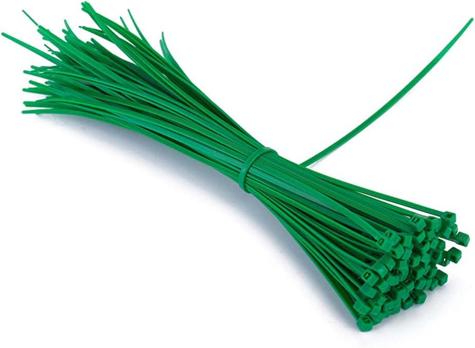 Light Gray Premium UV-Treated Cable Ties – Green & Black Options