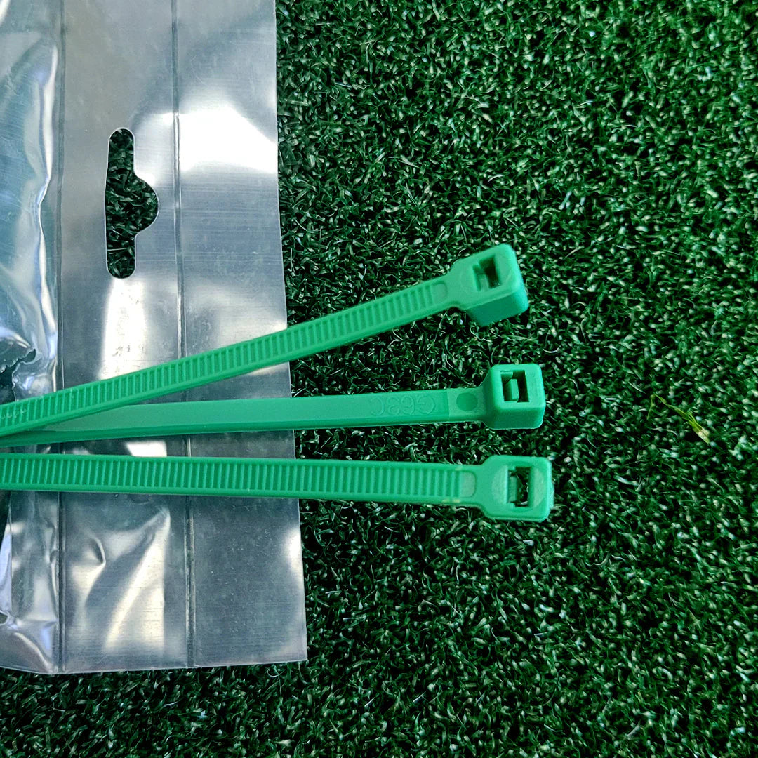 Black Premium UV-Treated Cable Ties – Green & Black Options