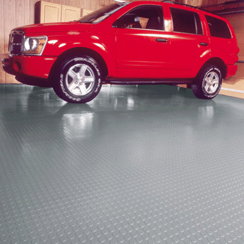 Dark Gray Round Dot Garage Flooring