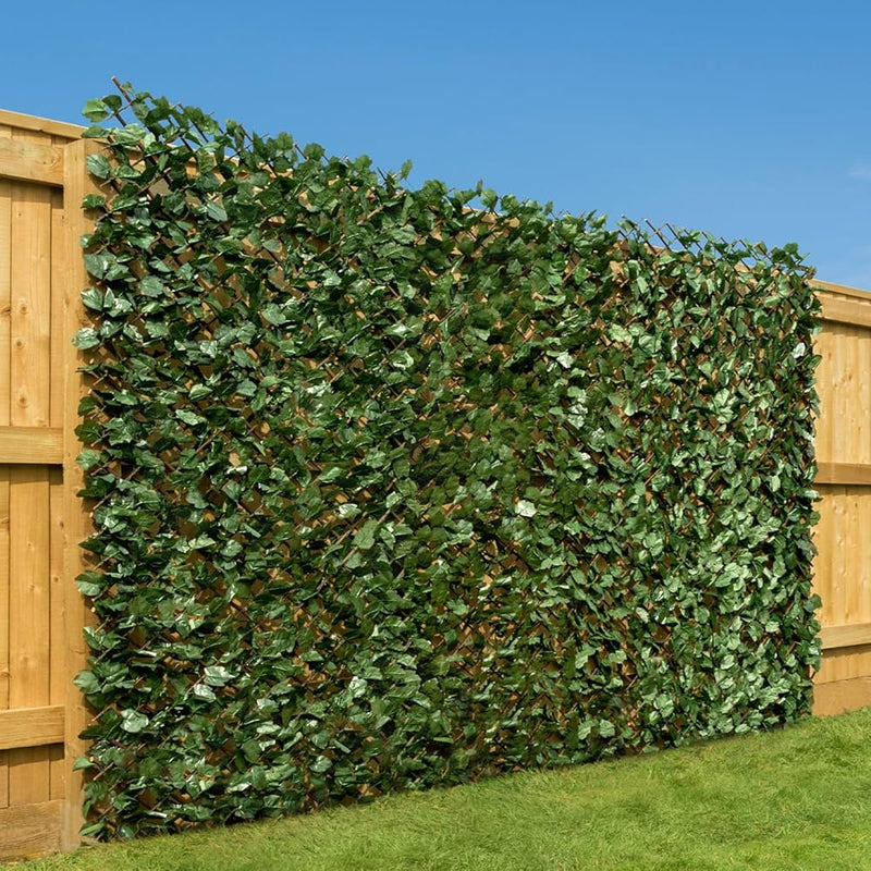 Dark Olive Green Versatile and Stylish Beech Fagus Sylvatica Hedge Tiles - 51cmx51cm