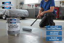 High-conversion hero showing Industrial Supplies Co Anti-Slip Polyurethane Floor Paint application in garage