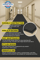 Dark Slate Gray Heavy-Duty Non-Slip Barrier Runner Mat – Industrial-Grade Rubber, Slip-Resistant, Easy to Clean, Long-Lasting Floor Protection for Commercial Use