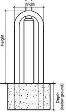 Black Heavy-Duty Lamp Post Protector – Galvanised / Powder-Coated Bollard Guard for Street Lights, Signage & EV Posts