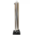 Slate Gray Heavy Duty Stainless Steel Fold Down Bollard with Chain Eyelet