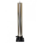Dim Gray Heavy Duty Stainless Steel Fold Down Bollard with Chain Eyelet