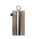 Dim Gray Heavy Duty Stainless Steel Fold Down Bollard with Chain Eyelet