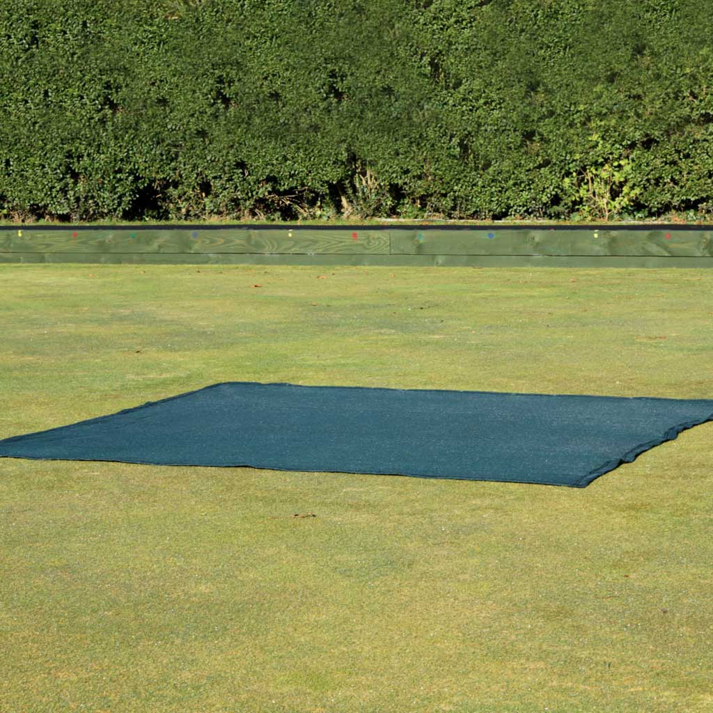 Dark Khaki Durable Bowl Turf Protection Mat with Reinforced Brass Eyelets