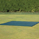 Dark Khaki Durable Bowl Turf Protection Mat with Reinforced Brass Eyelets
