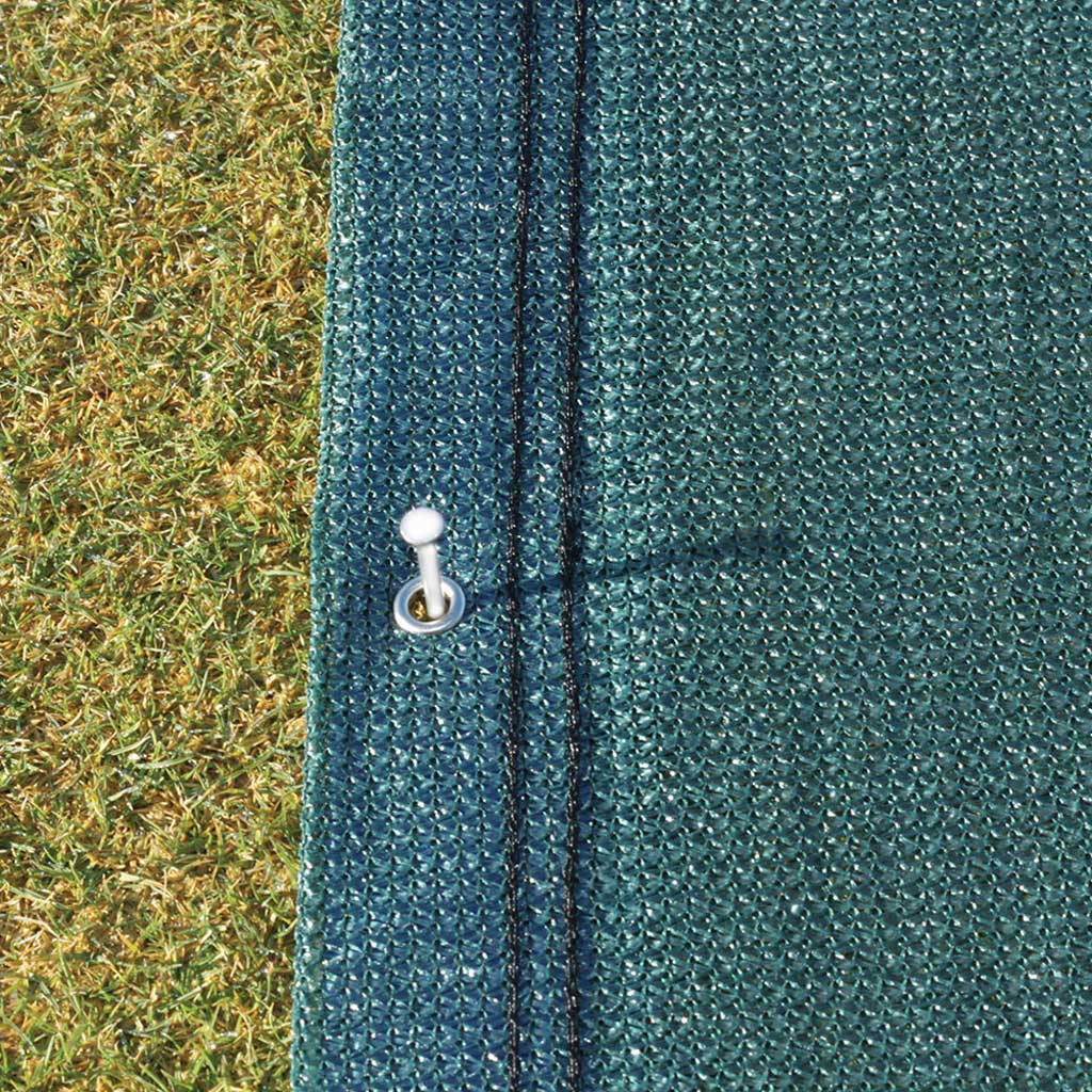 Dark Slate Gray Durable Bowl Turf Protection Mat with Reinforced Brass Eyelets