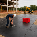 Dark Slate Gray Premium ChassisGuard™HD Access Mats Recycled HDPE 2400mm x 1200mm Trackway for Heavy Machinery