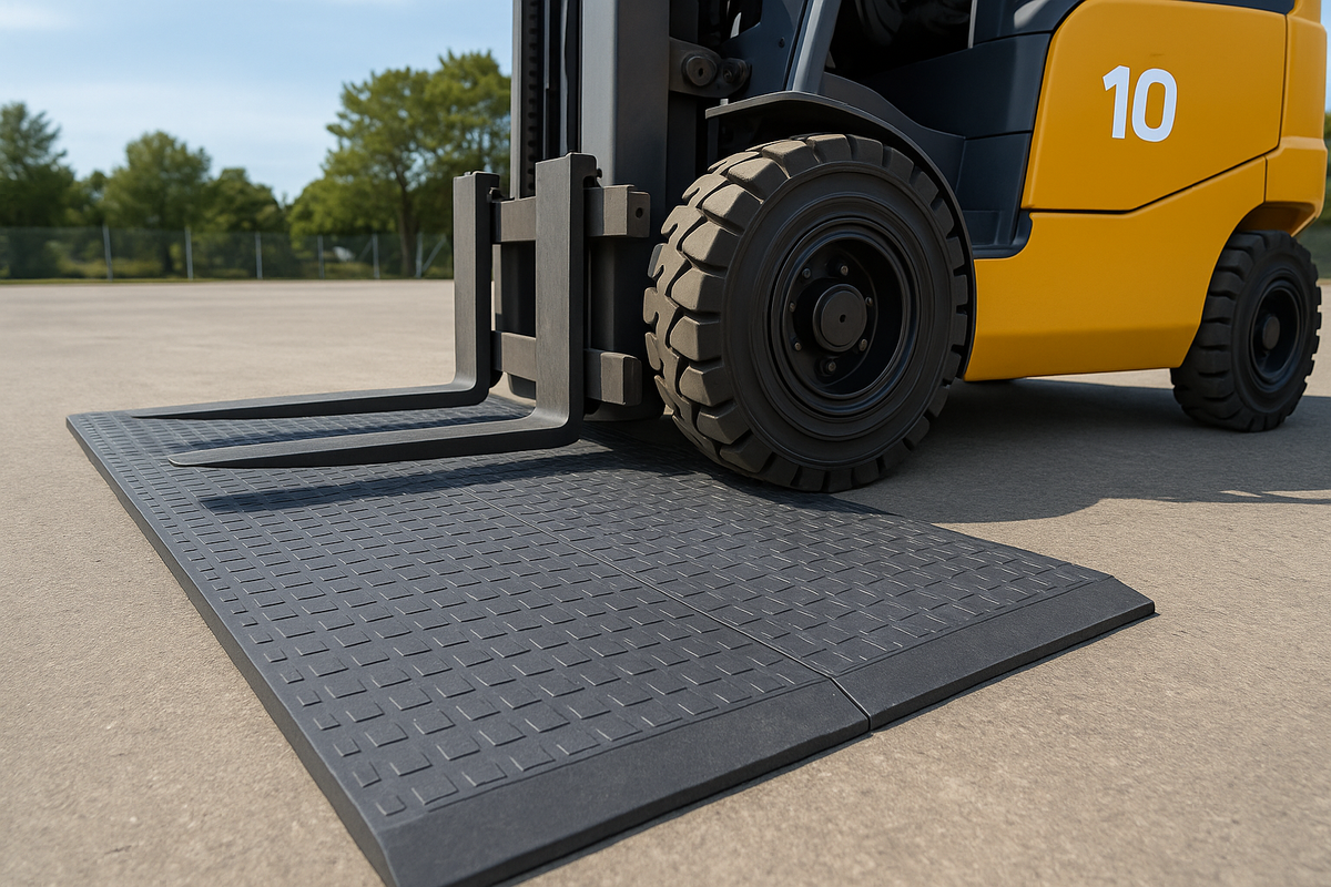 Dark Slate Gray EcoTread MaxMatting Pro Grade High-Performance Ground Mat 10-Tonne Load, UV & Frost Resistant Eco-Friendly Flooring