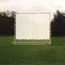Dark Slate Gray Premium Mobile Mesh Cricket Sight Screen Heavy-Duty Steel Frame 4.25m x 5m