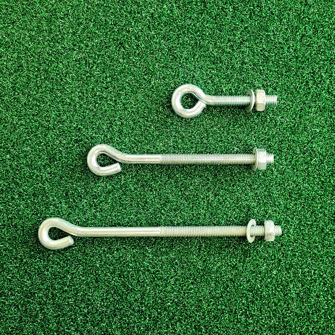 Dark Green Heavy-Duty M10 Eyebolt Set – 80mm, 150mm, 200mm Options