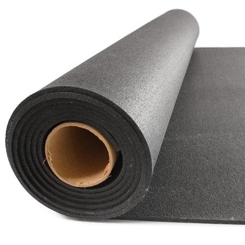 Dark Slate Gray Plain Black Heavy Duty Safety Flooring for Enhanced Protection