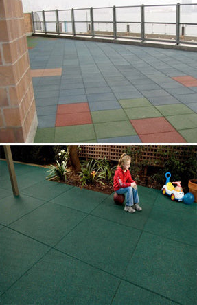 Dim Gray Outdoor Play Area Interlocking Rubber Tiles for Safe Play