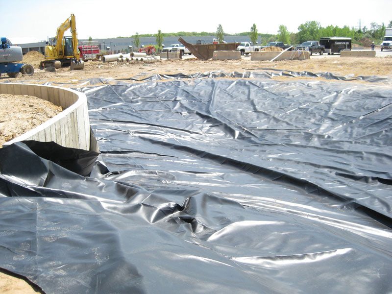 Dark Gray Industrial Heavy Duty Pond Liner 25 Year Guarantee Pond Lining