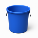 Royal Blue 30 Litre Blue UN Approved Plastic Pail with Lever Ring Closure and Black Lid – Heavy-Duty Storage Container