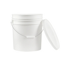 Lavender White Heavyweight Plastic Pail – Durable Bucket with Sturdy Handle for Multi-Purpose Use