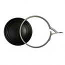 Black 30 Litre Blue UN Approved Plastic Pail with Lever Ring Closure and Black Lid – Heavy-Duty Storage Container