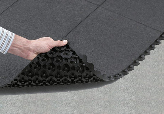 Dark Slate Gray Heavy Duty Rubber Garage Floor Tiles for Superior Strength and Performance