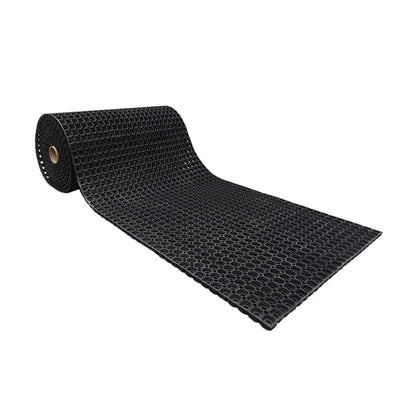 Dark Slate Gray Black Rubber Grass Mat Roll for Gardens, Playgrounds, and Landscapes