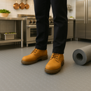 Dim Gray Circular Stud Rubber Matting Roll – R11 Slip-Resistant Flooring for Industrial & Commercial Areas