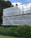 Dark Slate Gray Flame Retardant Scaffold Sheeting Essential Protection For Buildings and Workers