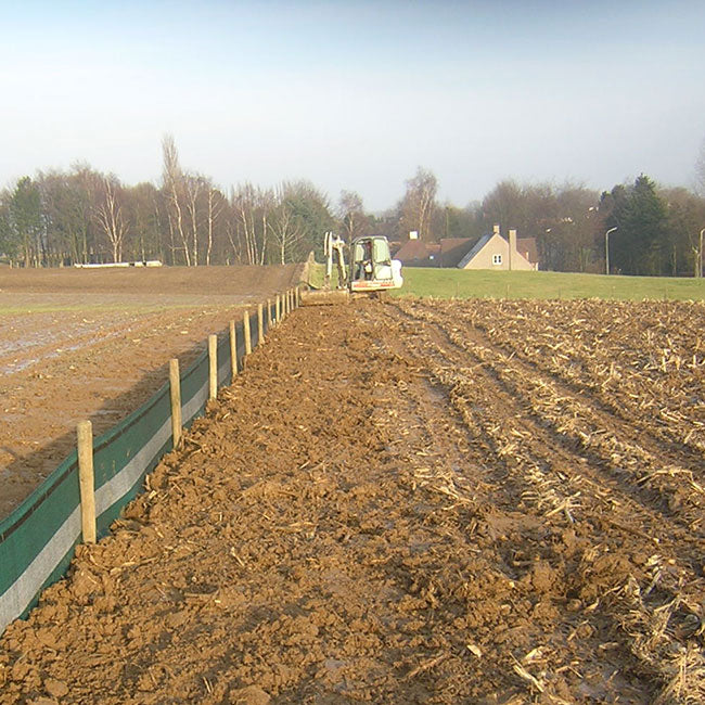 Dim Gray Premium Silt Fence For Construction, Forestry & Farming - 0.75m x 100m