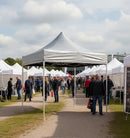 Light Gray Industrial Canopy 6m x 4m – Heavy Duty Waterproof Shelter – Multiple Colours – Outdoor Commercial & Event Use