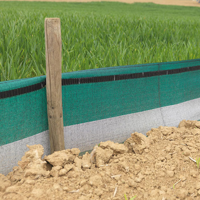 Dim Gray Premium Silt Fence For Construction, Forestry & Farming - 0.75m x 100m