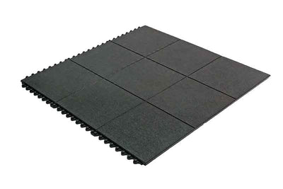 Dark Slate Gray Heavy Duty Safety-Tested Black Playground Tiles for Play Areas