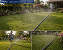 Dark Olive Green AquaWeave™ Garden Soaker Hose with Fittings – Efficient Low Pressure Irrigation System