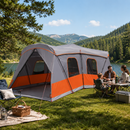 16 Person Waterproof Family Camping Tent with Room Dividers, Rainfly & Storage Pockets | Large Group Tent 680 x 510 x 210 cm